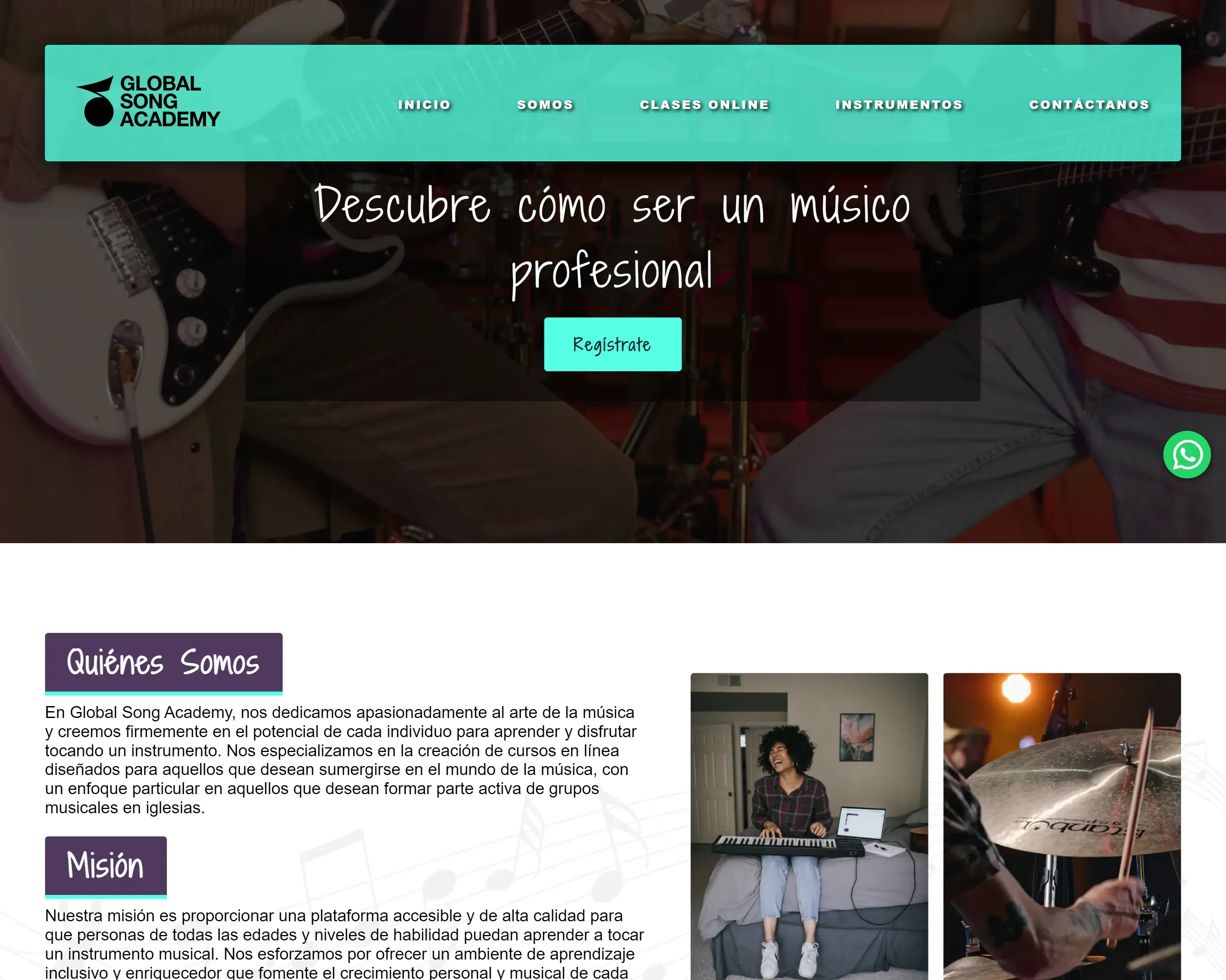 Global Song Academy Website